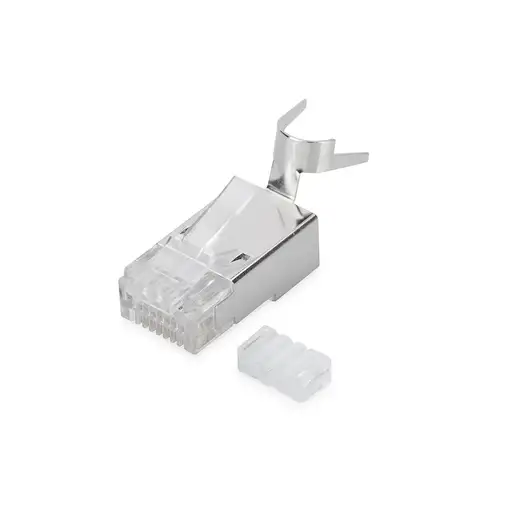 Digitus Conector modular para cable redondo, CAT 6A, apantallado, Conector de paso