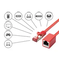 Alcasa 8063VR-020R cable de red Rojo 2 m Cat6 S/FTP (S-STP)