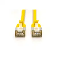 Digitus CAT 6A F-FTP Cable de conexión delgado, 3 m, amarillo