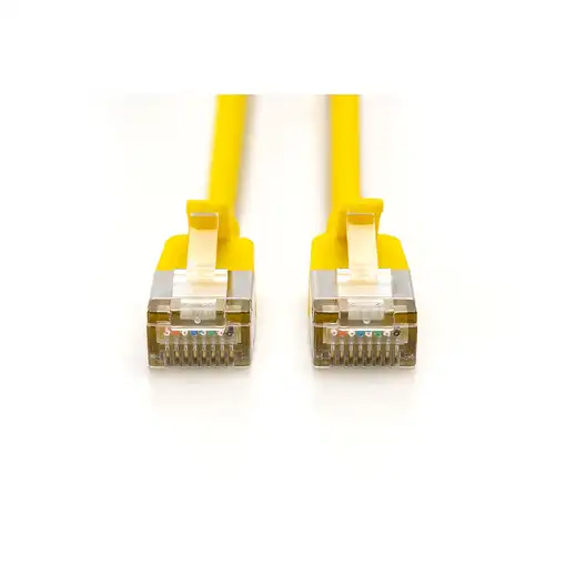 Digitus CAT 6A F-FTP Cable de conexión delgado, 3 m, amarillo