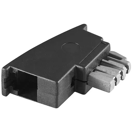 Goobay 50308 cambiador de género para cable TAE-N RJ-11/RJ-14 Negro