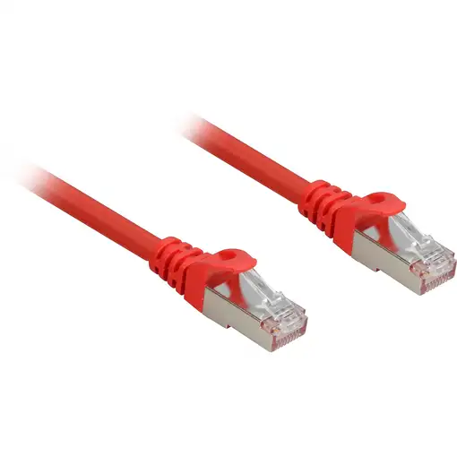 Sharkoon Cat.6a SFTP cable de red Rojo 1 m Cat6a S/FTP (S-STP)