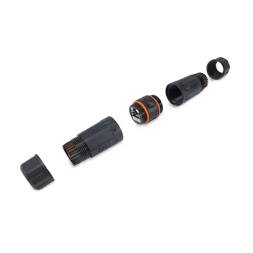 Equip 221162 cambiador de género para cable RJ-45 Negro, Naranja