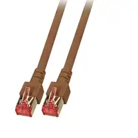 EFB Elektronik K5517.0,25 cable de red Marrón 0,25 m Cat6 S/FTP (S-STP)
