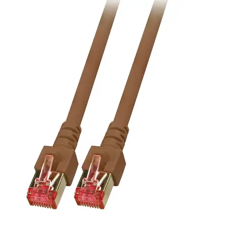 EFB Elektronik K5517.0,25 cable de red Marrón 0,25 m Cat6 S/FTP (S-STP)