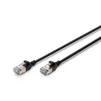Digitus Cable de interconexión CAT 6A F-FTP Slim, 3 m, negro