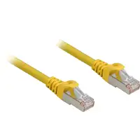 Sharkoon Cat.6a SFTP cable de red Amarillo 0,25 m Cat6a S/FTP (S-STP)
