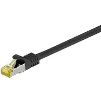 Goobay RJ-45 CAT7 3m cable de red Negro S/FTP (S-STP)