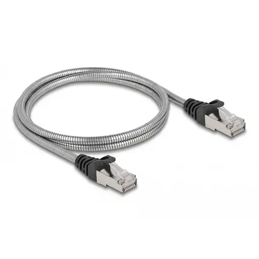 DeLOCK Cable de red RJ45 Cat.6A macho a macho S/FTP negro, 2 m, con cable Cat.7 br