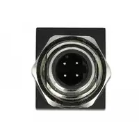 DeLOCK 66313 cambiador de género para cable M12 RJ45 Negro