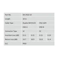 Digitus Cable de conexión modo único de fibra óptica, SC/SC