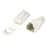 LogiLink MP0021 conector RJ45 Gris, Transparente
