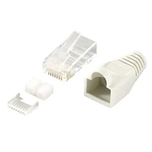 LogiLink MP0021 conector RJ45 Gris, Transparente