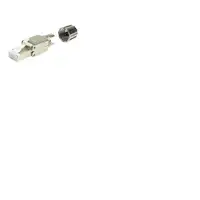 LogiLink MP0080 - CAT.8.1 feldkonfektionierbarer RJ45 Stecker Gris, Acero inoxidab