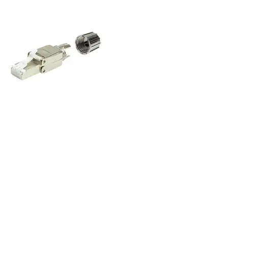 LogiLink MP0080 - CAT.8.1 feldkonfektionierbarer RJ45 Stecker Gris, Acero inoxidab