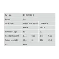 Digitus Cable de conexión multimode de fibra óptica, OM4, SC/SC