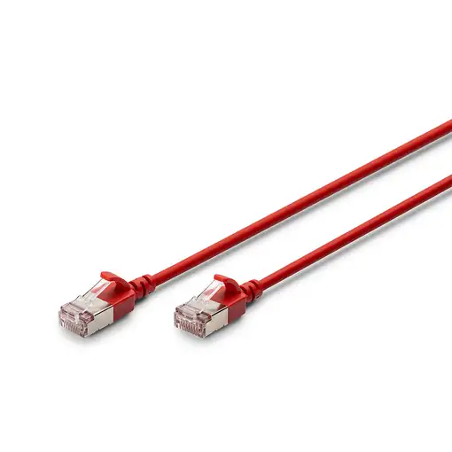 Digitus Cable de conexión CAT 6A F-FTP Slim, 3 m, rojo