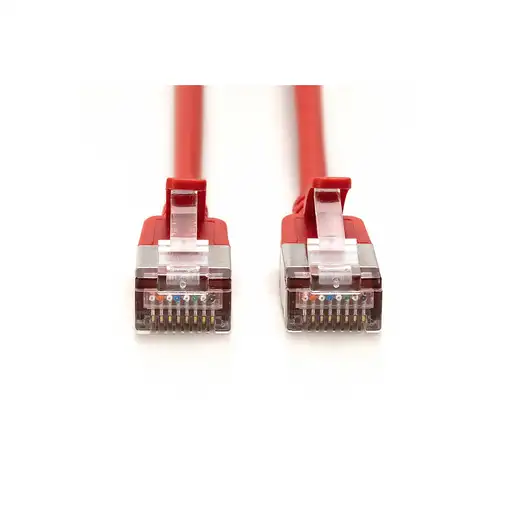Digitus Cable de conexión CAT 6A F-FTP Slim, 3 m, rojo
