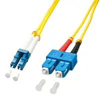 Lindy 47473 Cable de fibra óptica e InfiniBand 5 m LC ST Amarillo