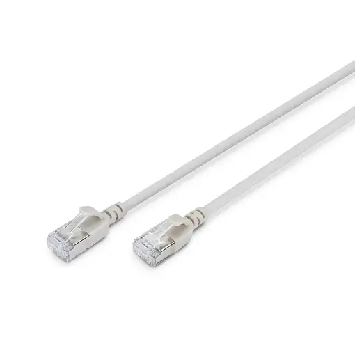 Digitus Cable de interconexión CAT 6A F-FTP Slim, 1 m, gris