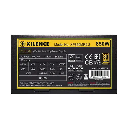 Xilence Performance X Series XP850MR9.2 unidad de fuente de alimentación 850 W 20+