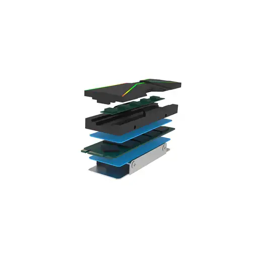 Xilence M2SSD.B.ARGB Memory Stick (MS) Enfriador Negro 1 pieza(s)