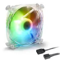 Sharkoon Shark Disc PWM Carcasa del ordenador Ventilador 12 cm Transparente 1 piez