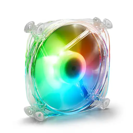 Sharkoon Shark Disc PWM Carcasa del ordenador Ventilador 12 cm Transparente 1 piez