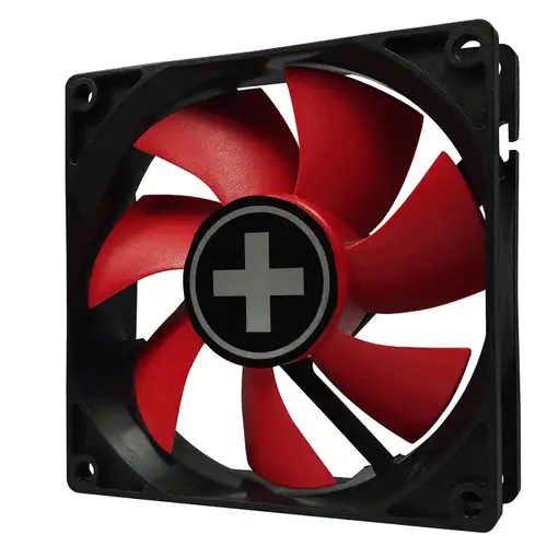 Xilence XPF80.R.PWM Carcasa del ordenador Ventilador 8 cm Negro, Rojo