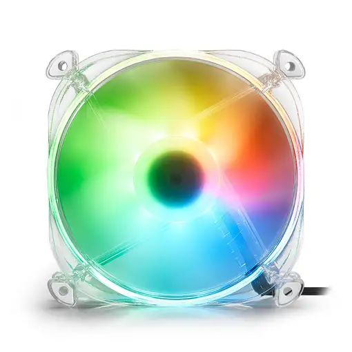 Sharkoon Shark Disc Carcasa del ordenador Ventilador 12 cm Transparente 1 pieza(s)