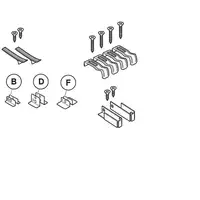 Balay 3AB3030L kit de montaje Plata