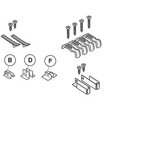 Balay 3AB3030L kit de montaje Plata