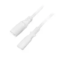 LogiLink 2m, IEC 60320-C8/IEC 60320-C7 Blanco C7 acoplador C8 acoplador