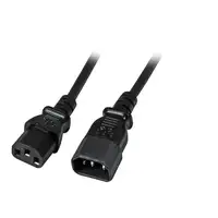 EFB Elektronik EK503.3 cable de transmisión Negro 3 m C14 acoplador C13 acoplador