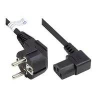 Alcasa P0131-S030 cable de transmisión Negro 3 m Enchufe tipo E+F C13 acoplador