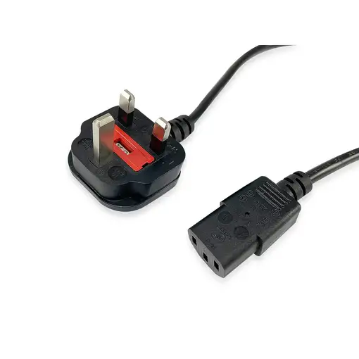 Equip 112300 Negro 2 m BS 1363 C13 acoplador