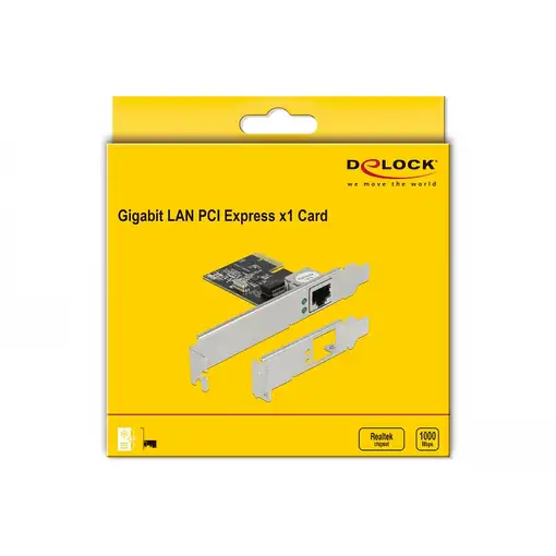 DeLOCK Tarjetas PCI Express 1 x Gigabit LAN