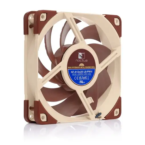 Noctua NF-A12x25 Carcasa del ordenador Ventilador 12 cm Beige, Marrón