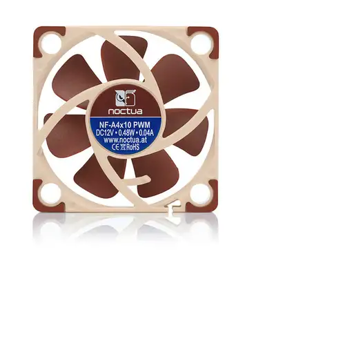 Noctua NF A4x10 PWM Carcasa del ordenador Ventilador 4 cm Beige, Rojo