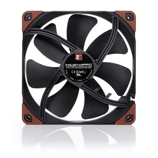 Noctua NF-A14 Carcasa del ordenador Ventilador 14 cm Negro, Marrón 1 pieza(s)