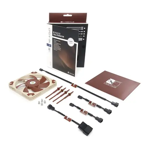 Noctua NF-A12x15 FLX Carcasa del ordenador Ventilador 12 cm Beige, Marrón
