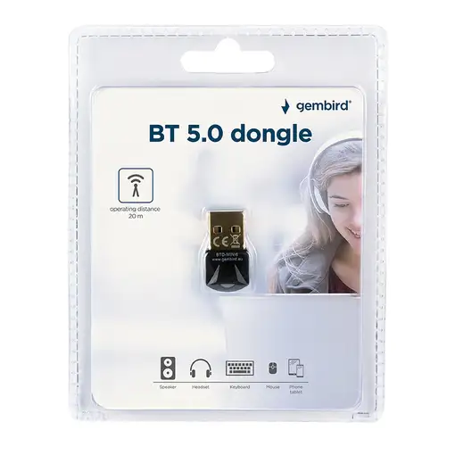 Gembird BTD-MINI6 adaptador y tarjeta de red Bluetooth
