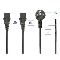 Gembird PC-186-ML6 cable de transmisión Negro 2 m CEE7/4