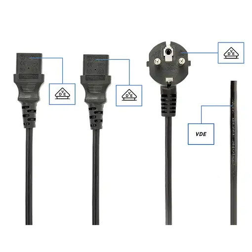 Gembird PC-186-ML6 cable de transmisión Negro 2 m CEE7/4