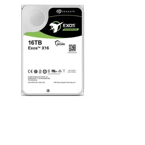 Seagate Exos X16 disco duro interno 16 TB 7200 RPM 256 MB 3.5" Serial ATA III