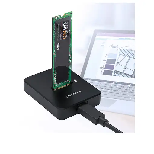 Gembird DD-U3M2 base de conexión para disco duro USB 3.2 Gen 1 (3.1 Gen 1) Type-C