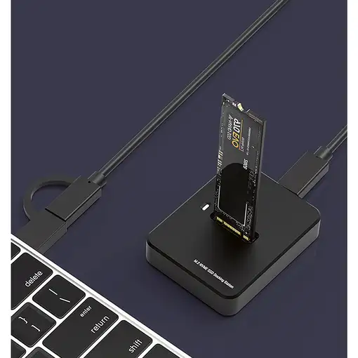 Gembird DD-U3M2 base de conexión para disco duro USB 3.2 Gen 1 (3.1 Gen 1) Type-C