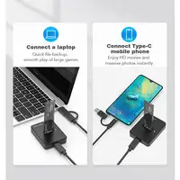 Gembird DD-U3M2 base de conexión para disco duro USB 3.2 Gen 1 (3.1 Gen 1) Type-C