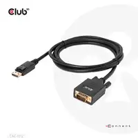 CLUB3D CAC-1012 adaptador de cable de vídeo 2 m DisplayPort VGA (D-Sub) Negro