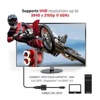 CLUB3D DisplayPort 1.2 a HDMI 2.0 UHD Adaptador Activo